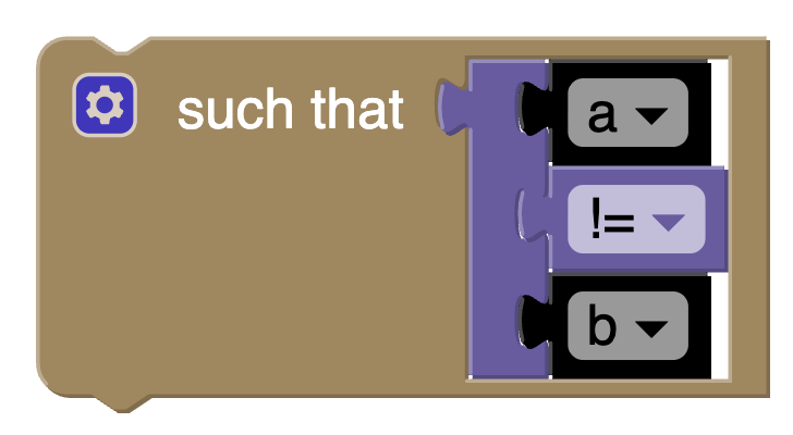 Example of a constraint list block