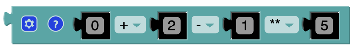 Example of arithmetic operation